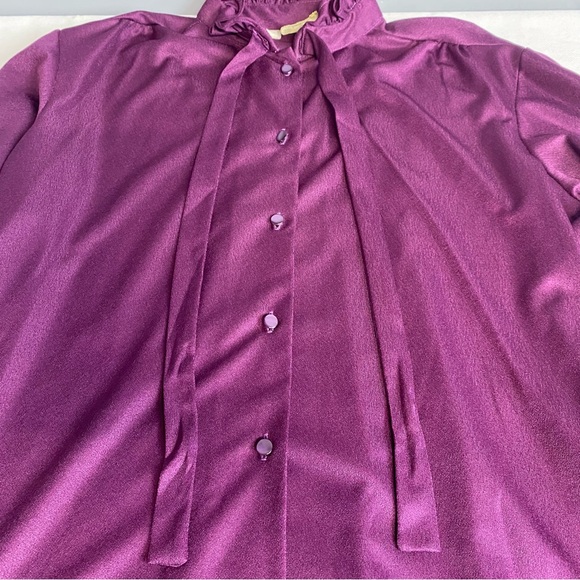 Purple Ruffle Blouse - Picture 4 of 16